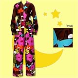 Tepper Jackson Shadow Flower Chocolate Lounger Pajama - Jennifer Love Hewitt Loves Hers!