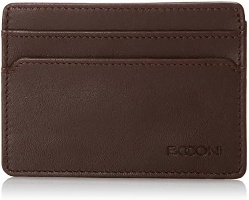 Boconi Bags and Leather Collins Calf Rock Solid - Weekender ID Card Case Coin or Card Case Espresso Leather/Riptide Green