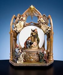 Gold Nativity - WaterGlobe - Water Globe - Figurine