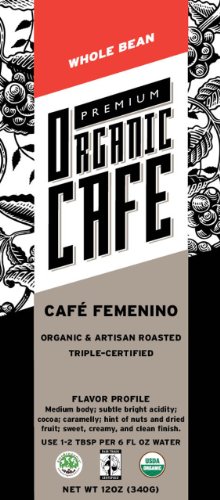 Premium Organic Cafe Cafe Feminino 12 oz - Medium Roast