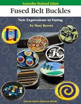 Aanraku Stained Glass Pattern Book Fused Belt Buckles