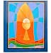 Brueckner 18161 - Konfirmationsalbum 27x31cm 48 Seiten Kelch blau