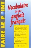 Revue Hachette Littérature  / Vocabulaire de base anglais-français