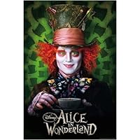 Alice In Wonderland - Movie Poster (The Mad Hatter / Johnny Depp) (Size: 27 x 39)