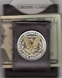 65FMC - 2-Toned Gold on Silver U.S. Morgan silver dollar eagle (Folding) Money clips