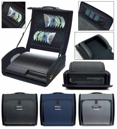 Sony PS3 Premium Black Game Console Organizer and Travel Case