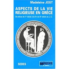 Aspects de la vie religieuse en Gr�ce. D�but du Ve si�cle � la fin du IIIe si�cle avant J.-C.