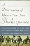 A Dictionary of Quotations from Shakespeare: A Topical Guide to Over 3,000 Great Passages from the Plays, Sonnets, and Narrative Poems