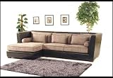 2 pcs Sectional Modern Fabric Sofa Set, Item#VANNA