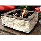 IMAGE OF Firescapes Austin Lime Square Natural Gas Fire Pit