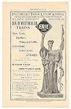 1894 Erie Lines Railroad Picturesque Trunk Line Print Ad