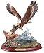 DECORATIVE STATUE OF EAGLE MOTHER FEEDING TIME FIGURINE