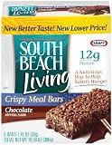 51MJSNoX24L. SL160  South Beach Living Crispy Meal Bars, Chocolate, 1.76 Ounce Bars, 6 Count Boxes