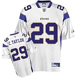Reebok Minnesota Vikings Chester Taylor Replica White Jersey Extra Large