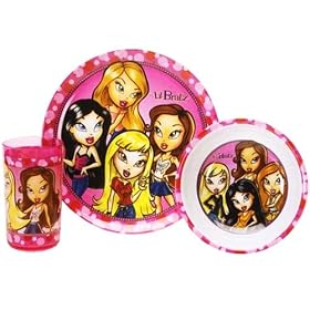 Lil Bratz 3-Piece Dinnerware Set by American Clocks