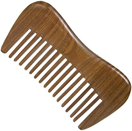 Casualfashion Portable Natural Green Sandalwood Comb Pocket Beard Hair Comb Hair Care Gift