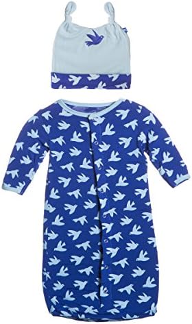 Kickee Pants Bamboo Layette Sack - Preemie & Newborn (Newborn, Kite Flying Bird)