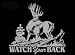 Watch Your Back Upstream Images Silver Vinyl Wildlife Car Truck Window Decal Sticker