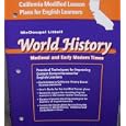 California Modified Lesson Plans for English Learners (World History: Medieval and Early Modern Times; Grade 7, 2-01918) by  Houghton Mifflin
