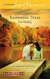 Remember Texas (Larger Print Harlequin Superromance, No 1367)