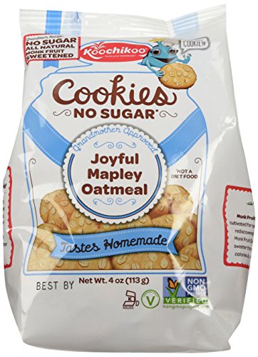 Koochikoo Joyful Maple Oatmeal Sugar-Free Cookies, 4 Ounce