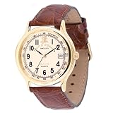 Field and Stream Mens Classic Brown Leather Strap Watch #F22DG by Field & Stream