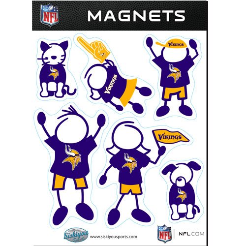 NFL Minnesota Vikings Family Magnet Set