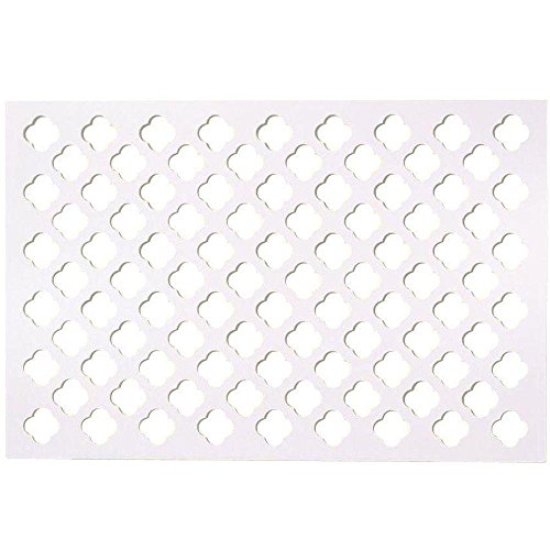 0.25" x 32" x 4 ft. White Clover Vinyl Decor Lattice Privacy Panel