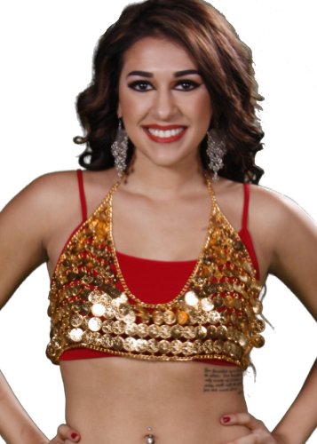 Belly Dance Coin Bra | Greican Coin - Gold