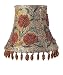 Gold Beaded Floral Dangle Chandelier Shade