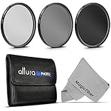 62MM Altura Photo Professional Photography Filter Kit (UV, CPL Polarizer, Neutral Density ND4) for Camera Lens with 62MM Filter Thread + Filter Pouch