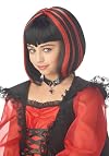 Vampire Girl Black/Red Wig - One-Size