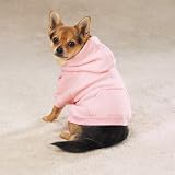 Dog Sweatshirt - Casual Canine Pink Basic Dog Hoodie - XX-Large (XXL)
