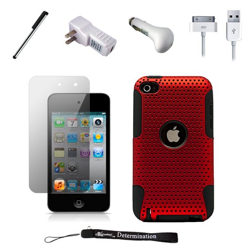 Red Orange Metallic Armor Navigate Device