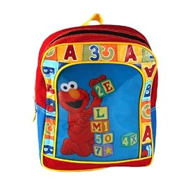 Sesame Street Elmo Learning Blocks Backpack (10 Inch) by Sesame Street