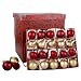 100 Count Glass Trim Kit - Burgundy and Gold