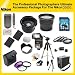 The Professional Photographers Ultimate Accessory Package For The Nikon D3000 includes: 32GB Hi Speed Error Free Memory Card, Hi Speed Card Reader, Macro Lens Kit, 2 Replacement Enel-14 Batteries, Hard Flower lens Hood, 0.5x Professional Wide Angle Lens , 3.6X Telephoto Lens, 72 Inch tripod, Professional Digital Camera Swivel TTL Flash, Flash Diffuser, Hard Carrying Case, Lens Cleaning Kit, Screen Protectors, Flexible Mini Tripod and More...