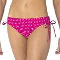 Xhilaration® Pin Dot Side-Tie Scoop Swim Bottoms - Pink/ White