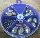 Jeros Tackle Assorted Egg Sinkers - 55 Pcs.