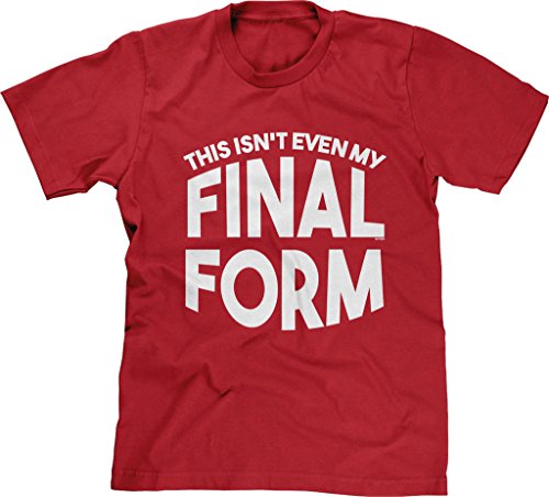 Blittzen Mens This Isnt Even My Final Form, L, Red