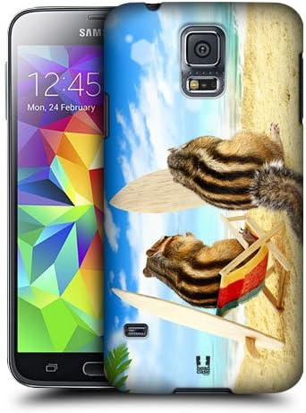 Head Case Designs Chipmunk Surf Buddies Funny Animals Protective Snap-on Hard Back Case Cover for Samsung Galaxy S5