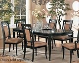 Dining Table - Contemporary Black Finish