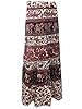 Womens Long Skirt Cotton Printed Wrap Around Casual Dress