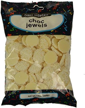 13oz Candy Sweets Party Wedding Gift Treat Loot Favor Choc Chocolate Jewels (White)