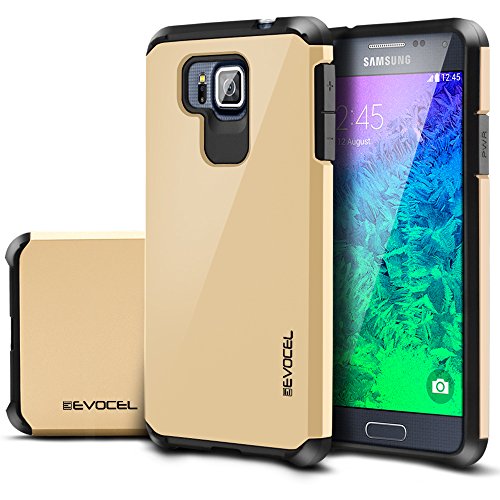 Samsung Galaxy Alpha Case, Evocel® Dual Layer Armor Protector Case For Samsung Galaxy Alpha G850 (AT&T/T-Mobile/Verizon/Sprint) - Packaging, Gold Medal Samsung Galaxy Alpha Case, Evocel® Dual Layer Armor Protector Case For Samsung Galaxy Alpha G850 (AT&T/T-Mobile/Verizon/Sprint) - Packaging, Gold Medal