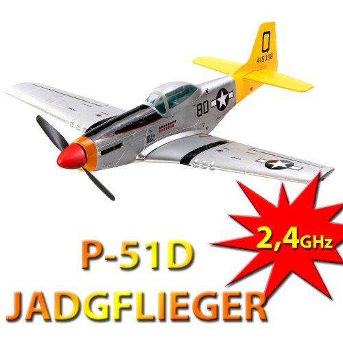 ART-TECH P-51D RC MUSTANG FLUGZEUG FLIEGER TRAINER! 2,4GHz-EDITION! 75cm SPANNWEITE – 360°FLÜGE – READY-TO-FLY! JAGDFLIEGER! Inkl. SIMULATOR-SET und sehr viel ZUBEHÖR!