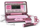 Kids Authority Bilingual Kids laptop/Computer w/ Microphone,Karaoke, CD player, Wall Charger, Headphone - Color Vary