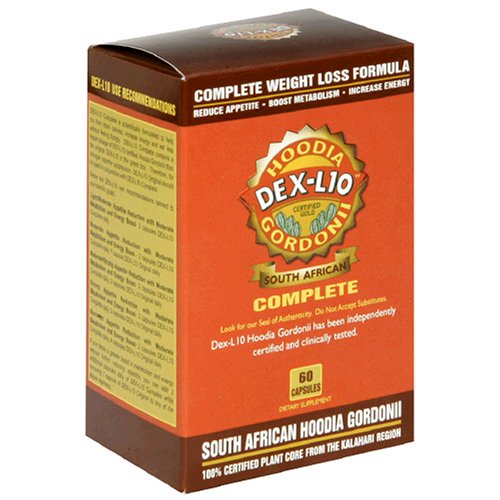 Hoodia Gordonii DEX-L10 South African Hoodia Gordonii, Complete Weight Loss Formula, Capsules , 60 capsules