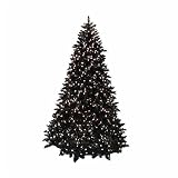 Vickerman Co. K863046 4.5' Slim Prelit Black Artificial Christmas Tree with Clear Lights