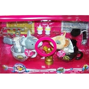 Teacup Piggies Exclusive Deluxe Playset Golden Starlet Award Set Includes 2 Piggy Figures!
